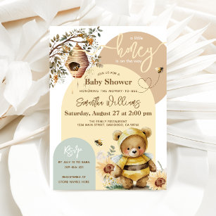 Invitación Pequeño bebe de miel Baby Shower