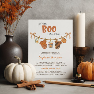 Invitación Pequeño bocio de Baby Shower Halloween
