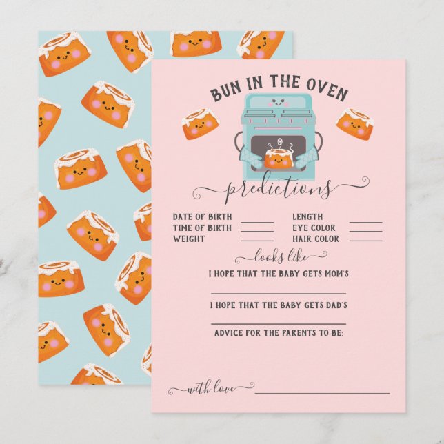 Invitación Pequeño bollo en el juego de las predicciones del  (Anverso / Reverso)