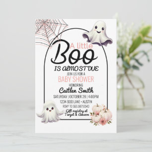 Invitación Pequeño Boo Baby Shower casi por Halloween