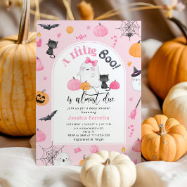 Invitación Pequeño Boo casi debido a la ducha de bebé de chic
