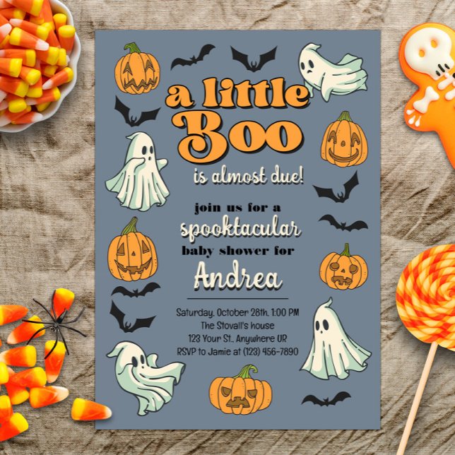 Invitación Pequeño Boo casi debido a la ducha fantasma de Hal (Subido por el creador)