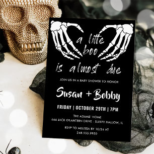 Invitación Pequeño Boo Casi Se Debe A Baby Shower De Hallowee