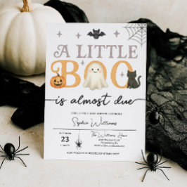 Invitación Pequeño Boo casi se debe a Baby Shower de Hallowee