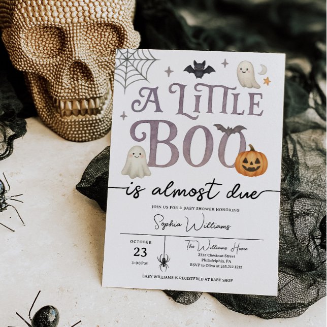 Invitación Pequeño Boo casi se debe a Baby Shower de Hallowee (Subido por el creador)