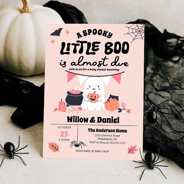 Invitación Pequeño Boo casi se debe a Baby Shower de Hallowee (Subido por el creador)