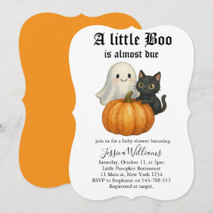 Invitación Pequeño Boo Casi Se Debe A Baby Shower De Hallowee
