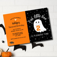 Pequeño Boo cumple 2 años de Halloween