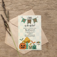 Pequeño boo de Baby Shower de Halloween de los año
