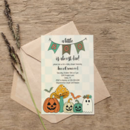 Invitación Pequeño boo de Baby Shower de Halloween de los año