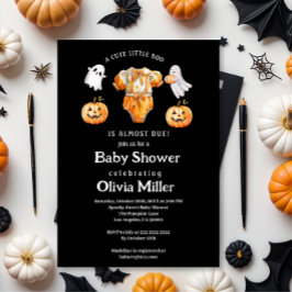Invitación Pequeño Boo de Calabaza - Baby Shower de Halloween