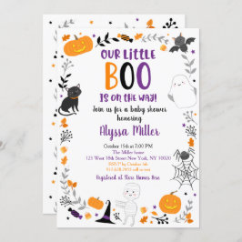 Invitación Pequeño Boo de Halloween