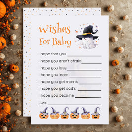 Invitación Pequeño Boo de Halloween es debido a los deseos de