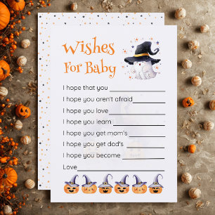 Invitación Pequeño Boo de Halloween es debido a los deseos de