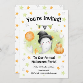 Invitación Pequeño boo de la fiesta de Halloween