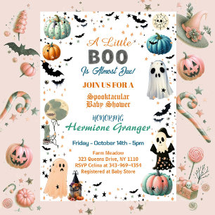 Invitación Pequeño BOO Debido A La Fantasía De La Calabaza Fa