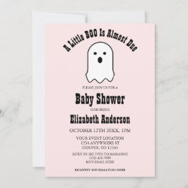 Invitación Pequeño BOO en el camino de Halloween Fantasma Bab