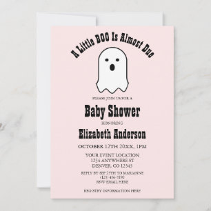 Invitación Pequeño BOO en el camino de Halloween Fantasma Bab