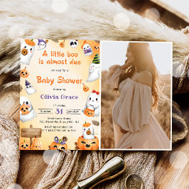 Invitación Pequeño Boo Fantasma Halloween Baby Shower
