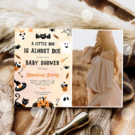 Invitación Pequeño Boo Fantasma Halloween Baby Shower