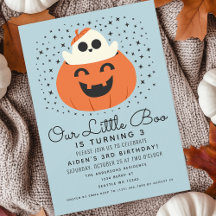 Pequeño Boo Fantasma Halloween Niños lindo cumplea