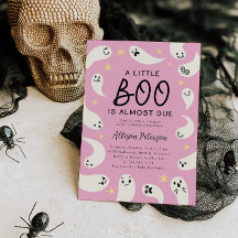 Pequeño Boo Ghost Stars Chica Baby Shower