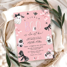 Pequeño Boo Rosa Halloween Chica Baby Shower