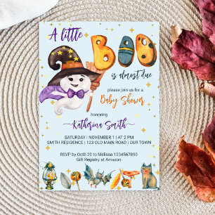 Invitación Pequeño boom Halloween lindo bebé bebé bebé bebé b