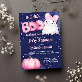 Invitación Pequeño boom niña de Halloween bebé fantasma ducha