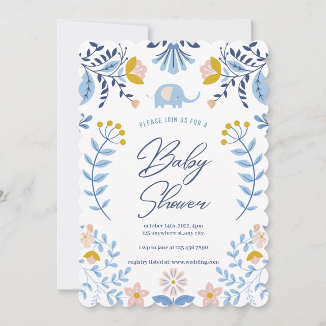 Invitación Pequeño cacahuete en la forma en que el bebé duerm (Anverso)