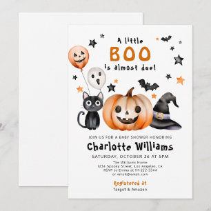 Invitación Pequeño calabaza de calabaza barata Baby Shower