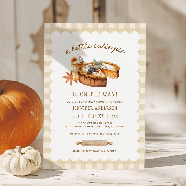 Invitación Pequeño Cañón de calabaza de otoño Baby Shower (Subido por el creador)