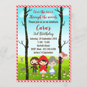 Invitación Pequeño capucha roja