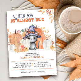 Invitación Pequeño chaval casi debido al gato en Baby Shower,