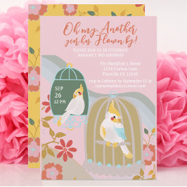 Invitación Pequeño Chica arcoiris rosado cumpleaños