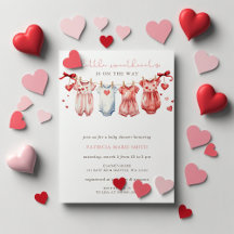 Pequeño Chica de San Valentín Baby Shower