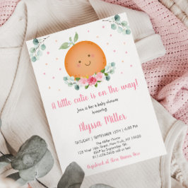 Invitación Pequeño Chica rosado Baby Shower