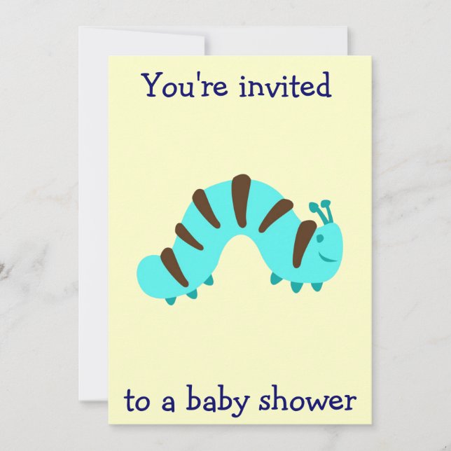 Invitación Pequeño chico Baby Shower (Anverso)