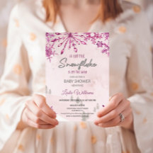 Pequeño copo de nieve en camino a Baby Shower en i