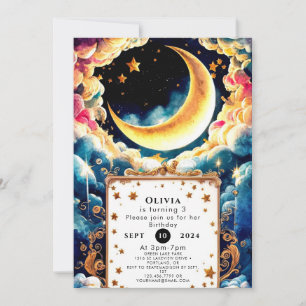 Invitación Pequeño cumpleaños lunar