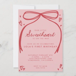 INVITACIÓN PEQUEÑO DÍA DE NACIMIENTO DE SWEETHEART