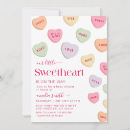 Invitación Pequeño Día de San Valentín de dulces