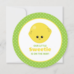Invitación Pequeño dulce limón Baby Shower