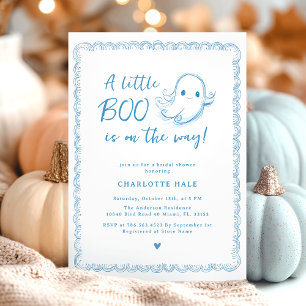 Invitación Pequeño fantasma de Baby Shower de Halloween