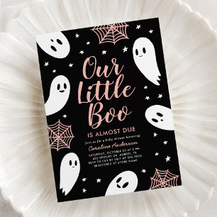 Invitación Pequeño fantasma rosado Baby Shower