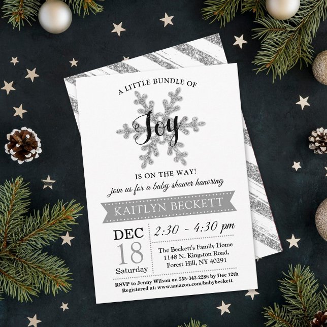 Invitación Pequeño Grupo De Navidades De Alegría Baby Shower (Subido por el creador)