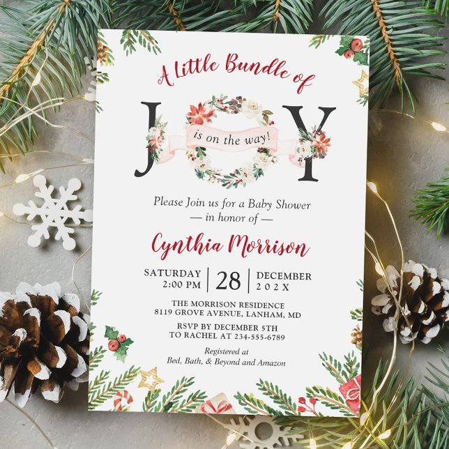 Invitación Pequeño grupo de Navidades de JOY Floral Baby Show (Subido por el creador)