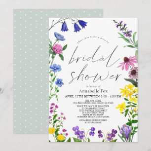 Invitación Pequeño guion de flores silvestres conducido por d