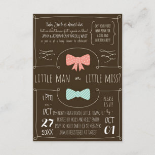 Invitación ¿Pequeño hombre o pequeña Srta.?