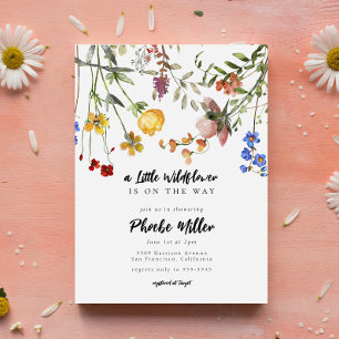 Invitación Pequeño Jardín de flores silvestres Baby Shower